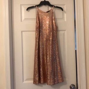 Aqua - sparkly pink sequined dress